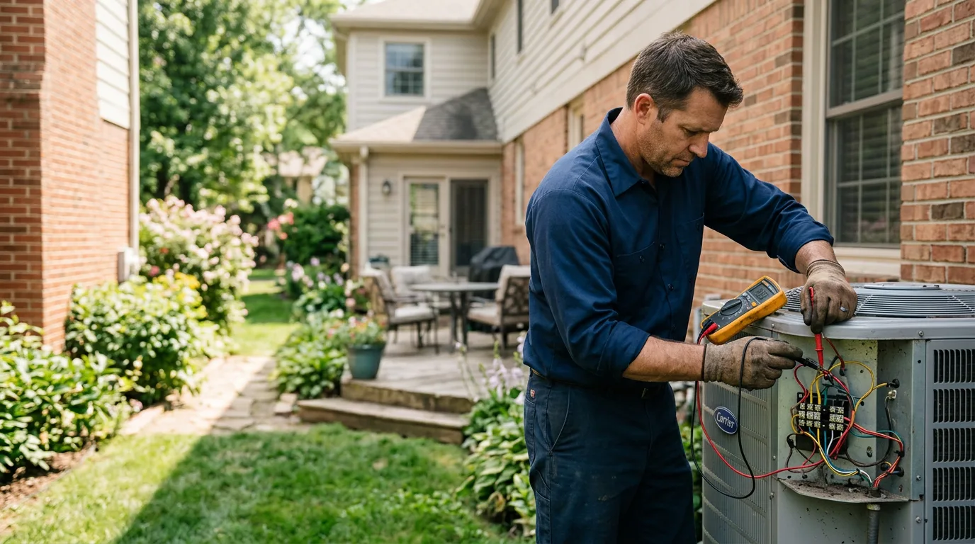 HVAC technician working near Barton, NY